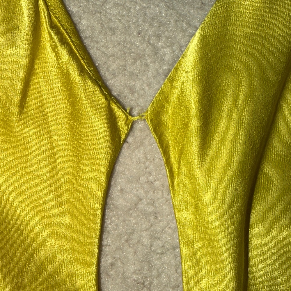 Zara XS DRESS SATIN MAXI WITH SLIT - Picture 7 of 11